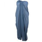 Denimblauw crêpe voile pareo